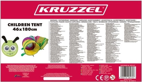 Dětský hrací tunel „housenka“ Kruzzel
