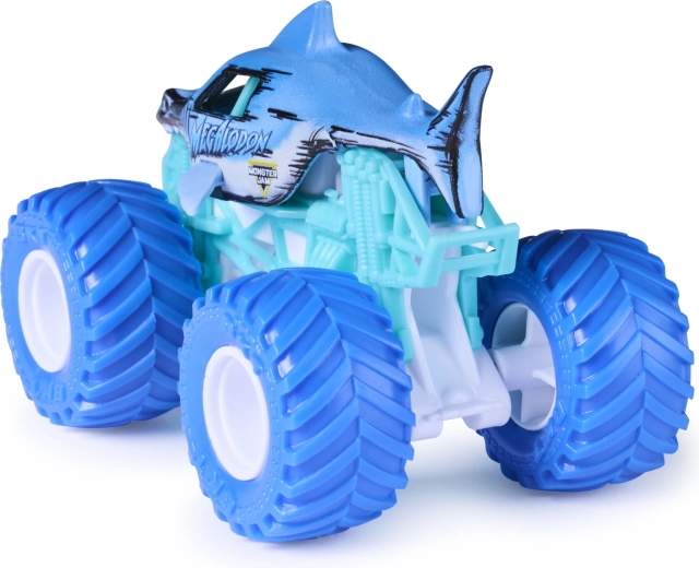 Kovová karoserie s motivem Megalodon
