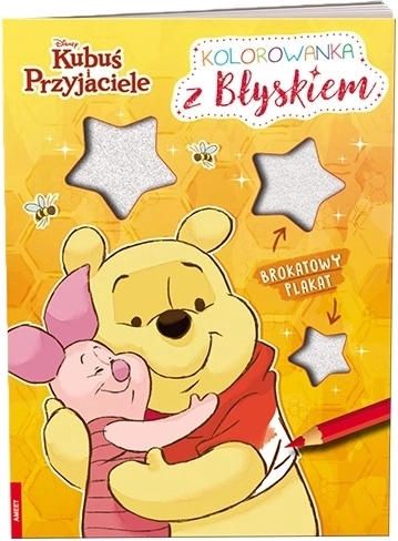 Ameet Disney Medvídek Pú a přátelé – omalovánka s třpytivým plakátem