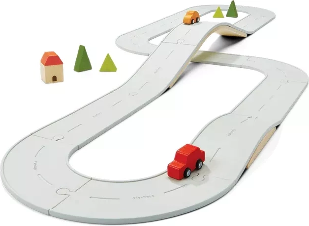 PlanToys oboustranná sada silnice a koleje