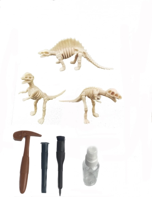 Archeologický set dinosauři – Spinosaurus, Tyrannosaurus rex, Velociraptor