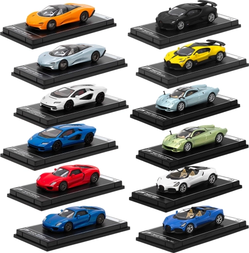 Kovová kolekce hypercarů – 12 modelů