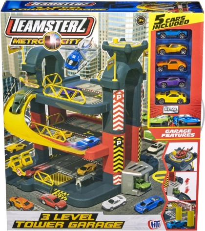 Teamsterz třípatrová garáž s automobily