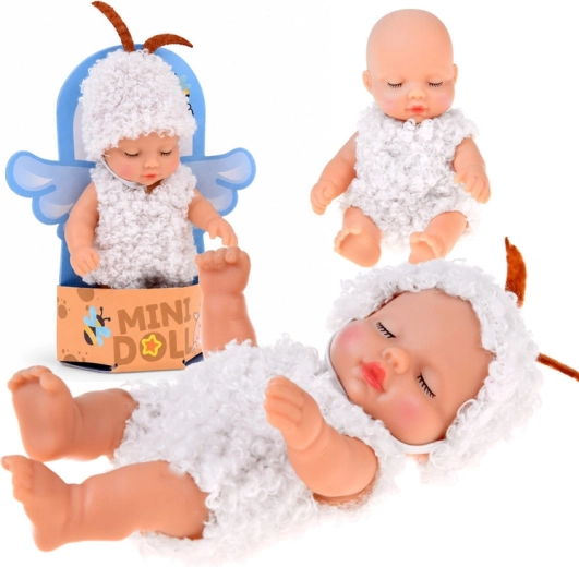 Mini panenka miminko ovečka 11 cm s pohyblivými končetinami