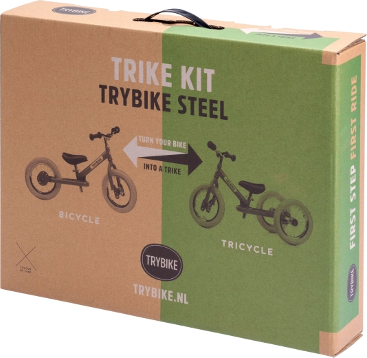 Trybike vintage sada pro přestavbu odrážedla na tříkolku s krémovým kolem