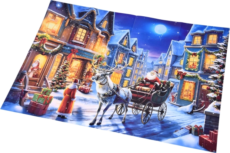 Velký vintage plakát s vánoční atmosférou