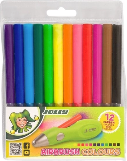 náhradní náplně pro airbrush fun jolly – 12 barev