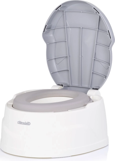 Chipolino dětský nočník a stupátko Step 2 šedý