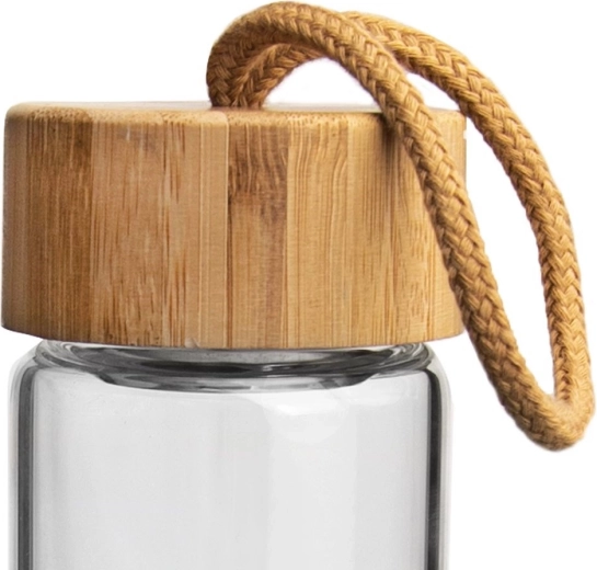 Bambusové víčko se smyčkou a spolehlivým těsněním
