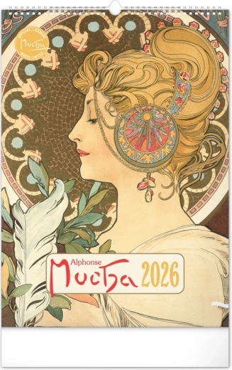 Nástěnný kalendář Alfons Mucha 2026
