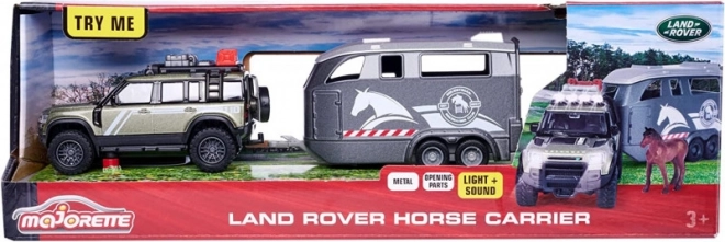 Majorette Grand Land Rover Zestav s přívěsem pro koně