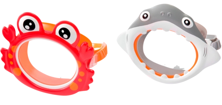 Dětské potápěčské brýle krab a žralok 3–8 let