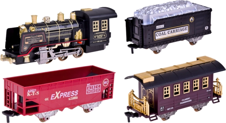 Realistický efekt páry, světel a zvuků