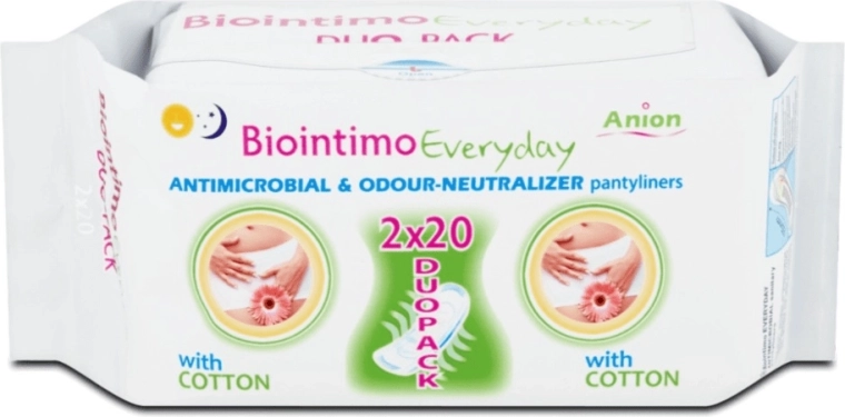 Biointimo Anion duo pack intimní slipové vložky na každý den 40 ks