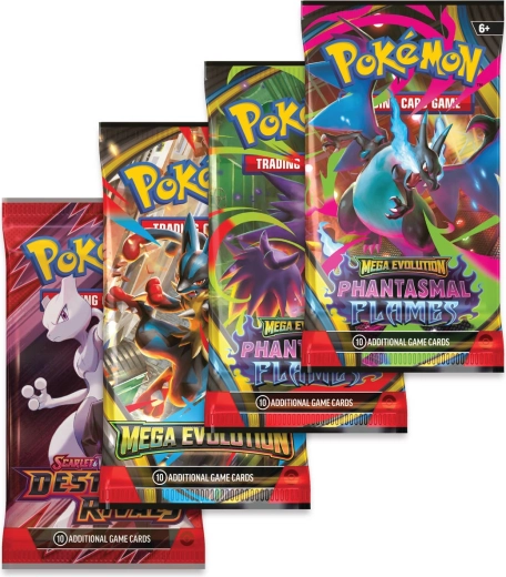 Mix boosterů + kód do Pokémon TCG Live