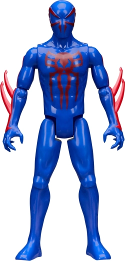 Futuristický modro‑červený design Spider-Man 2099