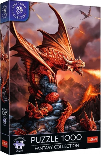 TREFL puzzle premium plus fantasy: ohnivý drak 1000 dílků