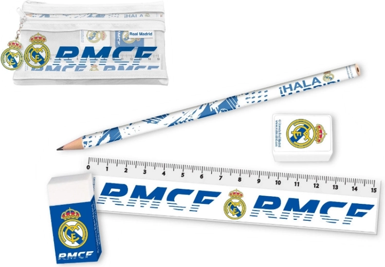 Písařská sada v pouzdře Real Madrid (5 dílů)