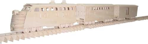 Woodcraft dřevěné 3D puzzle – vlak