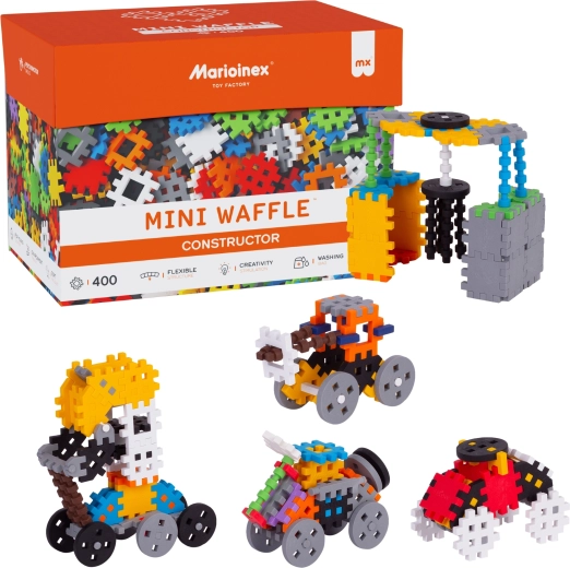 Stavebnice MINI WAFFLE Constructor 400 dílků MARIOINEX
