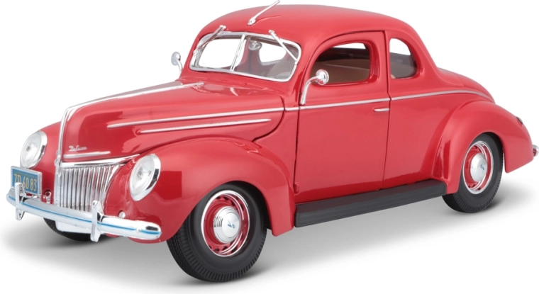 Maisto Ford Deluxe coupe 1939 červený 1:18