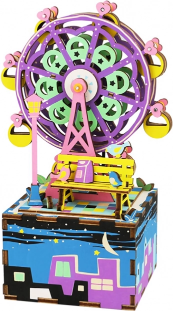 RoboTime 3D skládačka hrací skříňky malý kolotoč
