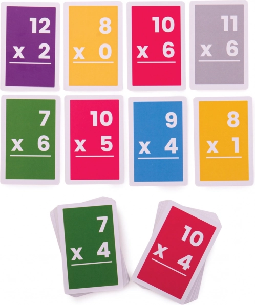 Výukové kartičky násobení 7–12 Bigjigs Toys
