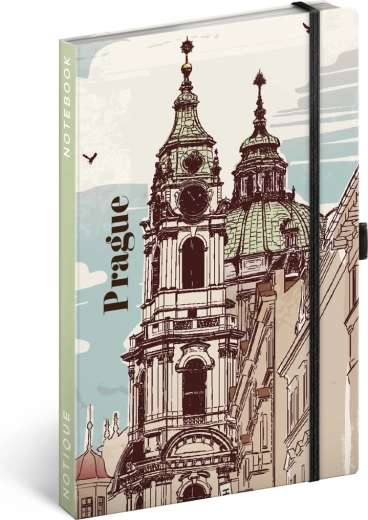 Notýsek Praha linkovaný 13 × 21 cm