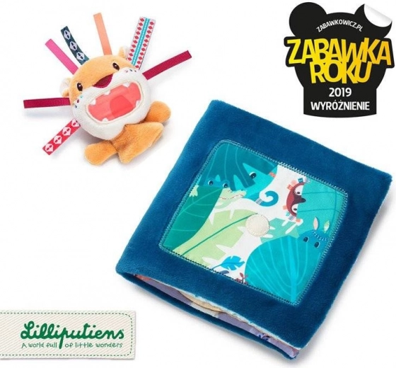 Lilliputiens - Kniha s mini loutkou Lew Jack 9 m+