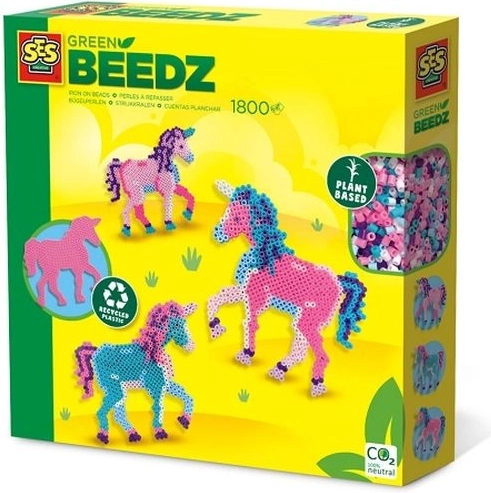 SES Creative green beedz zažehlovací korálky – jednorožec