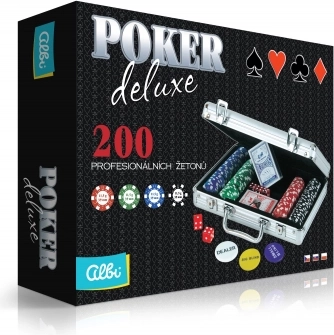 Pokerová sada Deluxe se 200 žetony