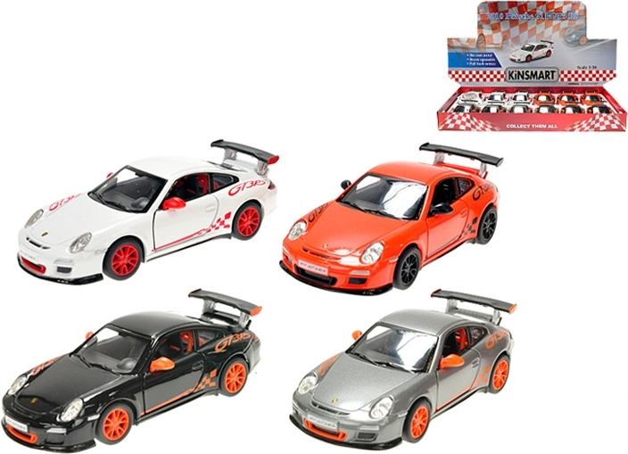 Kinsmart Porsche 911 GT3 RS kovový model 1:36 se zpětným chodem