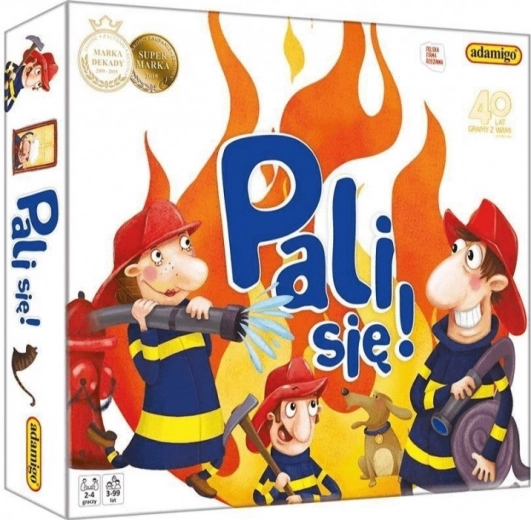 Vzdělávací desková hra Pali się! – malí hasiči od Adamigo