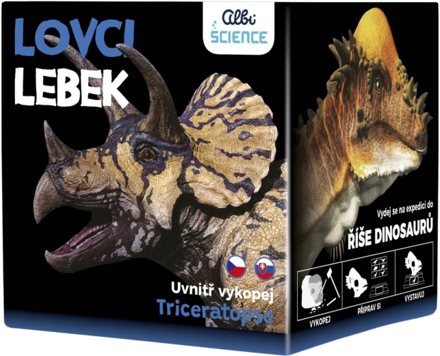 ALBI Science Lovci lebek Triceratops - vykopávka dinosauří lebky