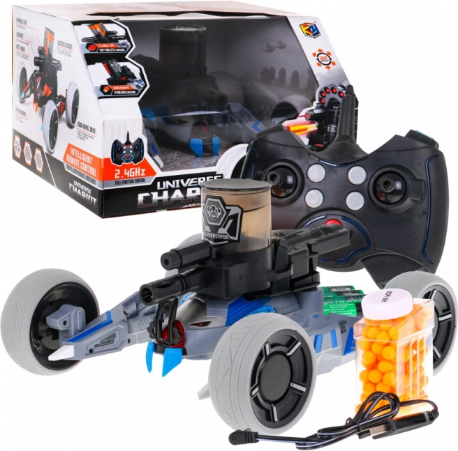 Rc crawler se střelbou pro děti 5+ s laserovým zaměřovačem a 150 náboji