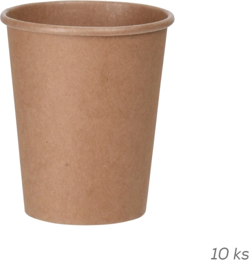 Papírový kelímek Nature 250 ml (papír/PE), 10 ks