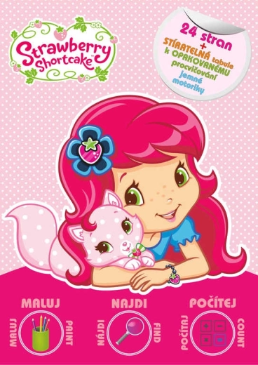 Akim maluj, najdi, počítej – sešit aktivit Jahůdka (Strawberry Shortcake)