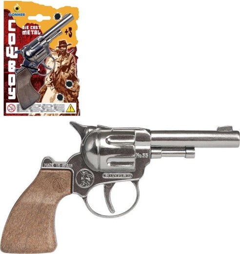 GONHER kovbojský kovový revolver
