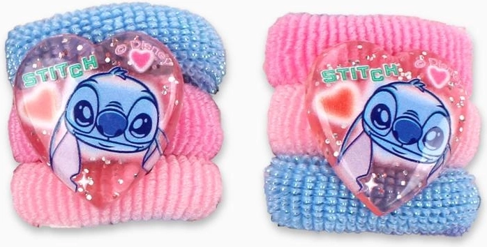 Pružné gumičky s ozdobným srdíčkem STITCH