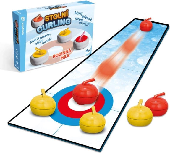 Stolní curling – společenská hra v krabici