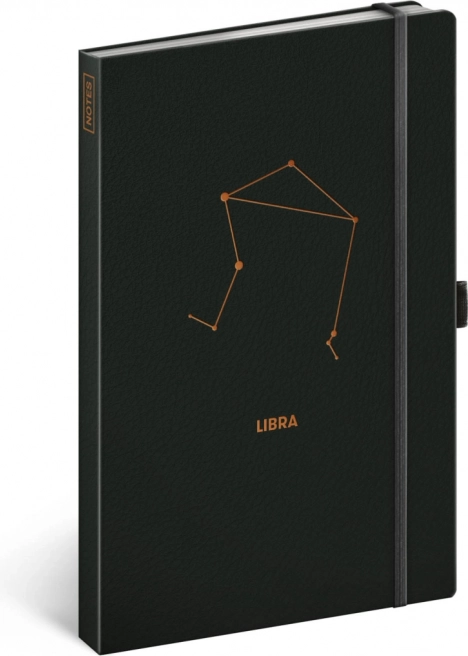 Notes NOTIQUE Váhy – linkovaný zápisník 13 × 21 cm