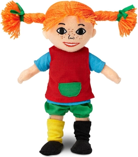 Měkká hadrová panenka Pippi Dlouhá punčocha 20 cm