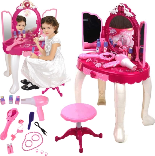 Toaletní stolek s MP3 vstupem GIRL+ a kouzelnou hůlkou
