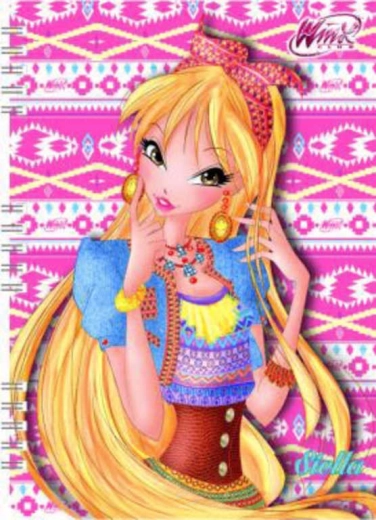 Zápisník A5 WinX Club 120 stran s kroužkovou vazbou - 1 kus