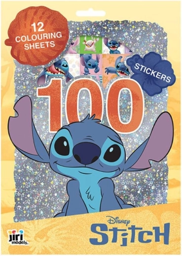 Disney Lilo & Stitch kreativní sada 100 samolepek a 12 omalovánek