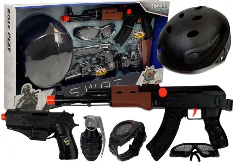 Dětský S.W.A.T. Hračka Set Z Pistolemi a Přilbou