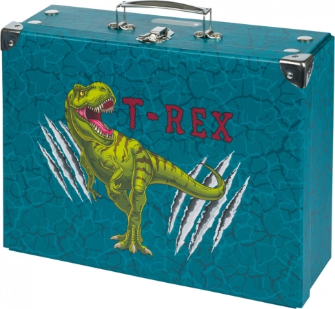 Skládací školní kufřík T‑REX s kováním