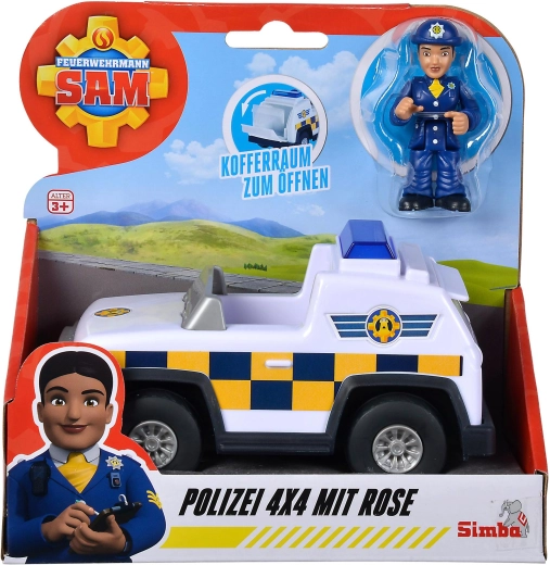 Policejní Jeep Hasič Sam 4x4 Mini