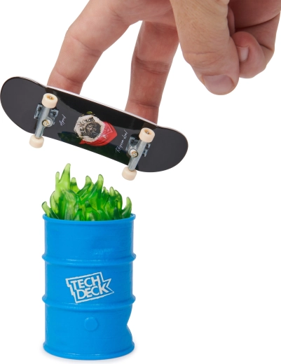 Uliční překážka – barel s plameny