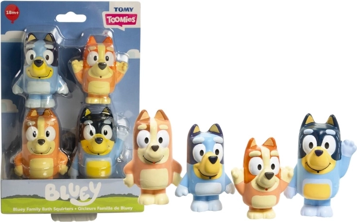 Toomies Bluey sada pískacích figurek do vany 4 ks